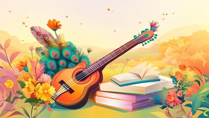 Happy Vasant Panchami Background.