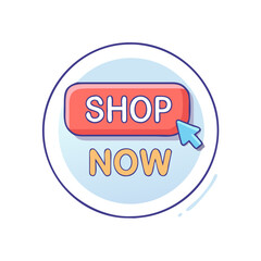 shop now button vector icon, shop now button vector illustration - simple illustration of shop now button, perfect for logos and icons shop now button