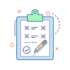 business plan clipboard vector icon, business plan clipboard vector illustration - simple illustration of business plan clipboard, perfect for logos and icons business plan clipboard