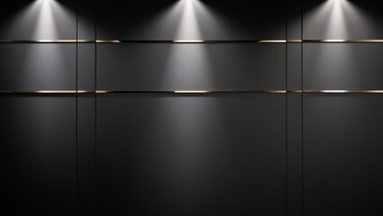 Obraz premium A sleek, dark grey matte wallpaper background with subtle metallic highlights, ideal for card presentations, banners, frames, and display settings, offering a modern, upscale aesthetic.