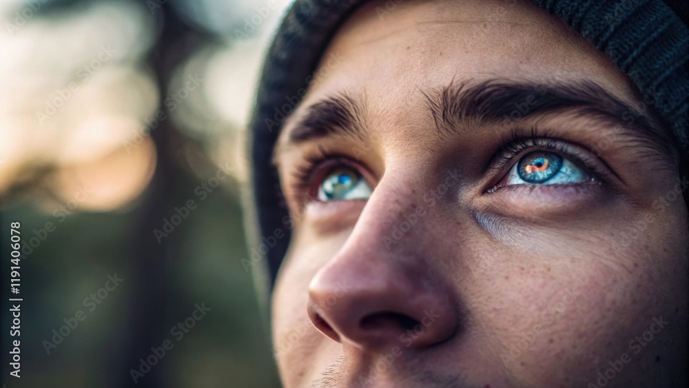 Aufkleber the glimmer in the irises captures a moment of introspection revealing the depth of personal experie