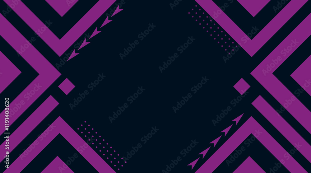Poster banner modern background design | abstract vector geometric background with arrow shape | 3d shape b
