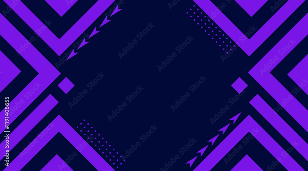 Poster banner modern background design | abstract vector geometric background with arrow shape | 3d shape b