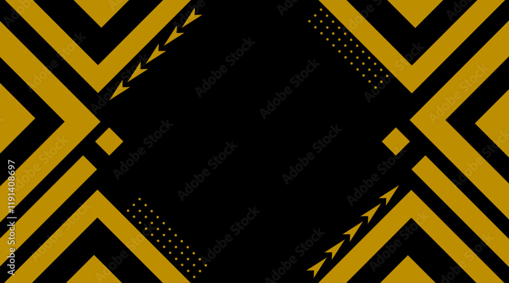 Poster banner modern background design | abstract vector geometric background with arrow shape | 3d shape b
