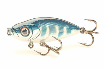 Colorful Fishing Lure Featuring Realistic Fish Design and Sharp Hooks