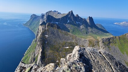 Berg Segla auf der Insel Senja in Norwegen
