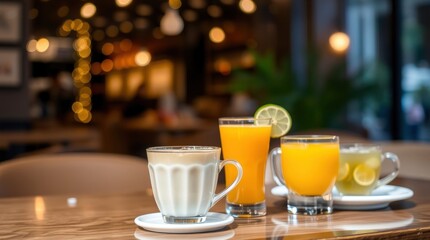 cup of tea with lemon and cinnamon