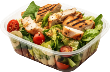chicken and salad