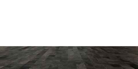 wood floor on isolated empty background