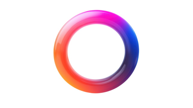 Circular infographic element transparent background