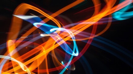 abstract background with glowing lines