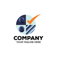 ok sin pie chart company logo, vector logo design monogram logo design for entrepreneur and business.