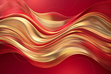 Obraz premium Abstract Red Background with Glowing Lights, Sparkles, and Digital Art for a Vibrant and Mystical Fantasy Design
