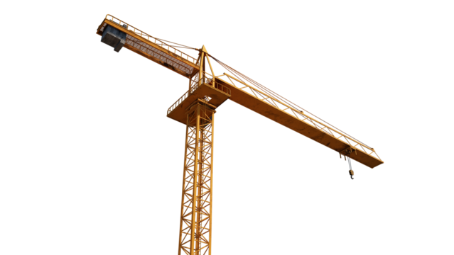 tower  crane isolated on white background