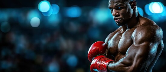 Powerful Boxer Ready for the Fight