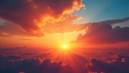 Fototapeta premium sunset in the sky