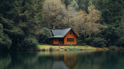 Fototapeta premium The image is crisp and inviting, perfect for showcasing architectural beauty in nature.