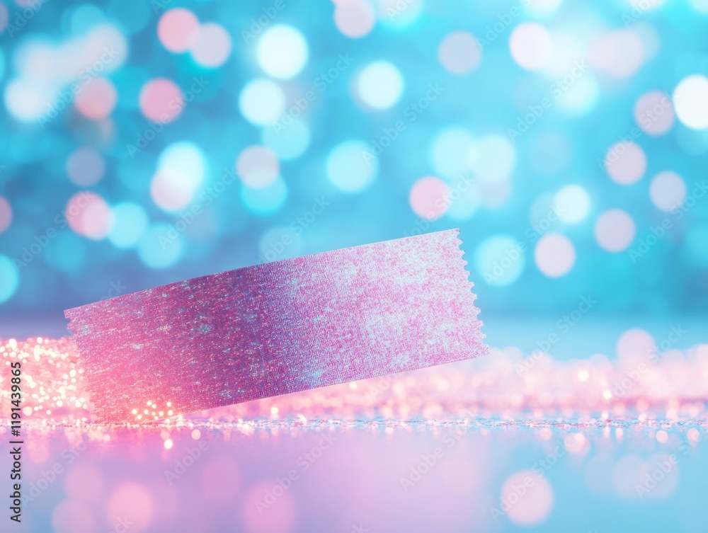 Poster glowing neon dreams a futuristic cosmic journey with vibrant holographic bokeh