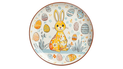 Colorful plate transparent background