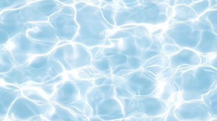 Top View of Calm Light Blue Water Surface – Crystal Clear, Tranquil, Transparent, Peaceful, Reflective, Serene, Pristine, Clean, Pure, Refreshing, Still, Natural, Smooth