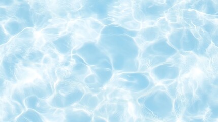 Top View of Calm Light Blue Water Surface – Crystal Clear, Tranquil, Transparent, Peaceful, Reflective, Serene, Pristine, Clean, Pure, Refreshing, Still, Natural, Smooth
