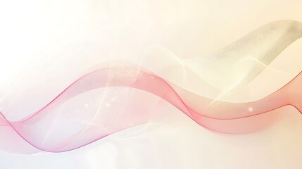 Abstract Pink and Beige Wave Design