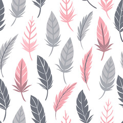 seamless pattern with feathers