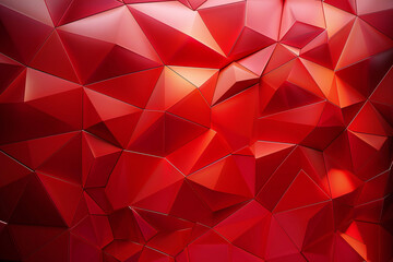Fototapeta premium Abstract Red Background with Glowing Waves, Light Trails, and Shimmering Particles for a Digital Fantasy Design