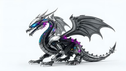 black and white dragon