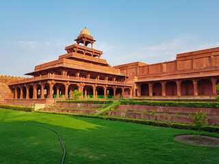 Architectural beauty of historical monument of Fatehpur Sikri complex in Uttar Pradesh, India....