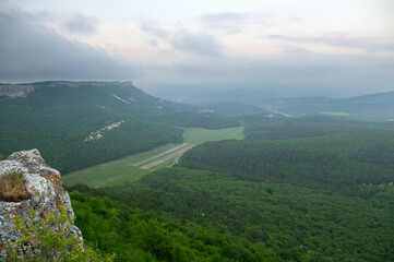Naklejka premium View of mountain landscape