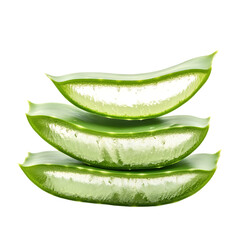 Fresh Aloe Vera Leaves Slices Stacked Natural Green Plant Spa Gel Leaf Juice Image Macro Black      