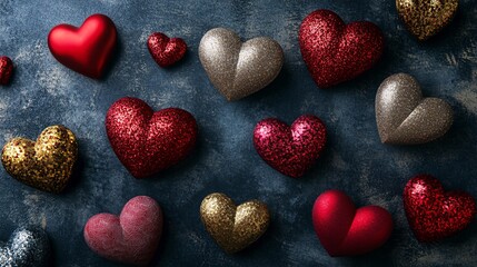 Obraz premium Valentine's Day Heart Background