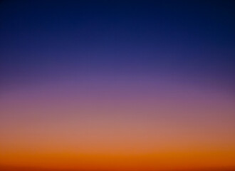 Dusk Sunset Sky Blue Orange Gradient. Ideal for sky replacement.