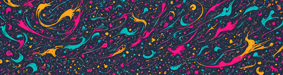 illustrazione sfondo con elementi astratti e motivi geometrici a tema surreale