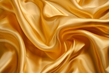Obraz premium Smooth elegant golden silk or satin luxury cloth texture can be used as wedding background