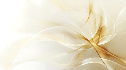 Abstract Gold and Cream Wave Design