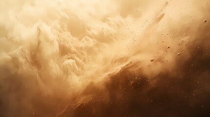 Obraz premium Dynamic sand eruption with textured dry dust blast. Starstream. Illustration