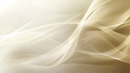 Abstract Beige Waves Flowing Softly Elegant Design