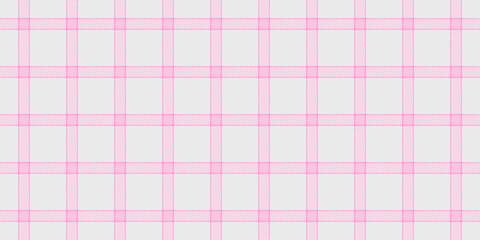 Delightful pink and white plaid pattern, perfect for textile designs, websites, or stationery.  The subtle diagonal stripes within the larger checks create a soft, feminine aesthetic.