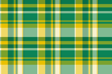 Regular textile pattern plaid, overlay texture check tartan. Best vector fabric seamless background in mint and green colors.