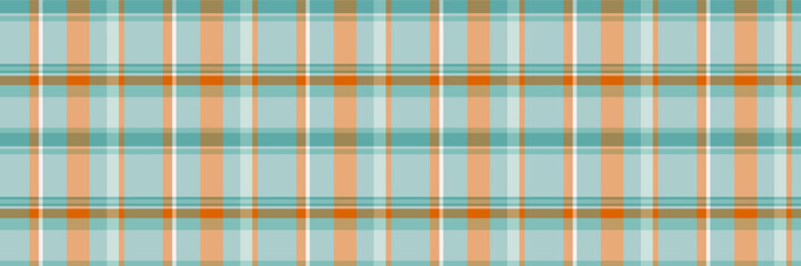 Seamless pastel plaid pattern in teal, peach, and brown. Perfect for textile design, website backgrounds, or any project needing a soft, stylish texture.