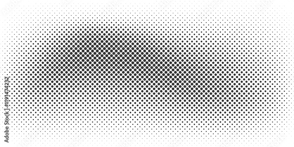 Poster abstract halftone dot pattern. halftone dotted gradient background. simple black and white vector te
