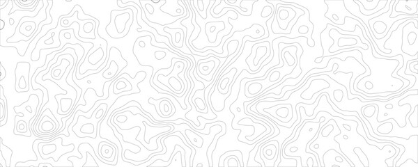  Vector topographic Map Seamless Pattern.