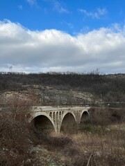 old bridge over the river