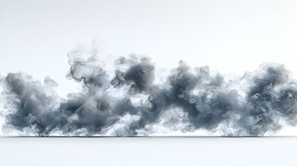 Dramatic Gray Clouds and Smoke Abstract Texture Background for Surreal Atmospheric Art