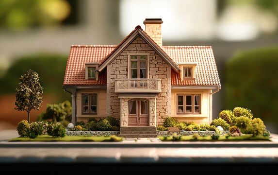 3d house background