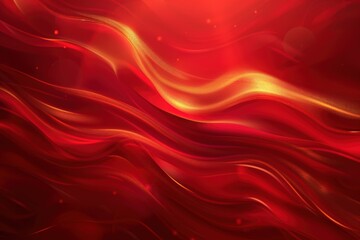 Obraz premium Abstract Red Background with Glowing Lights, Sparkles, and Digital Art for a Vibrant and Mystical Fantasy Design