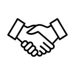 handshake icon vector illustration