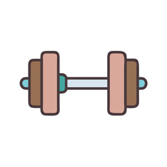 dumbbell isolated on white background